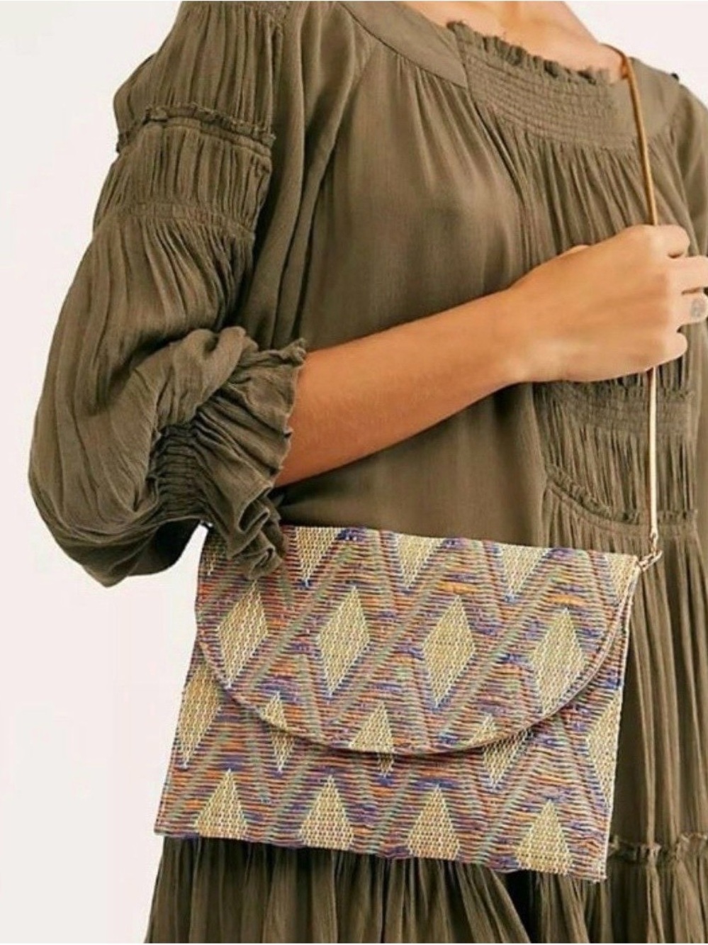 Free People “Meet Me in Tulum” Woven Bag